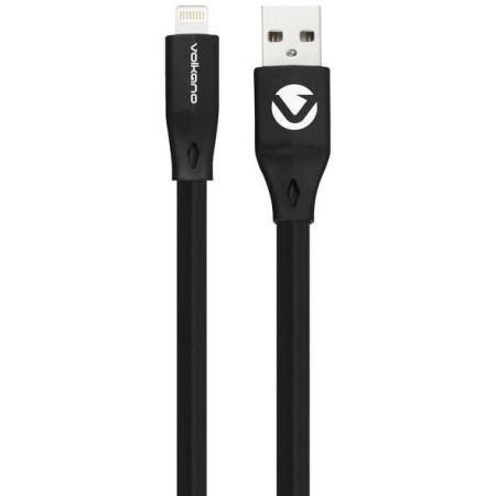 VOLKANO VK-20084-BK SLIM CABLE LIGHTNING CHARGE & DATA 1.2M