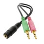 D2 ADAPTATEUR AUDIO 1x JACK 3.5 (F) VERS 2x JACK 3.5 (M)