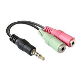 D2 ADAPTATEUR AUDIO 1x JACK 3.5 (M) VERS 2x JACK 3.5 (F)